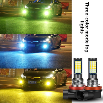 Priekinė miglų žibintas automobiliui H11/H8/9005/9006, LED 3030, 20W, 12-24V