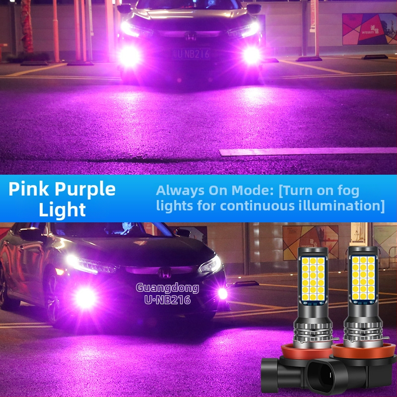 Priekinė miglų žibintas automobiliui H11/H8/9005/9006, LED 3030, 20W, 12-24V