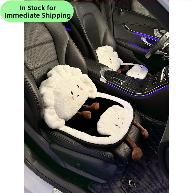 Integruota automobilio juosmens pagalvė, pūkuotas audinys, žiemai, žaismingas stilius, universali suderinamumas