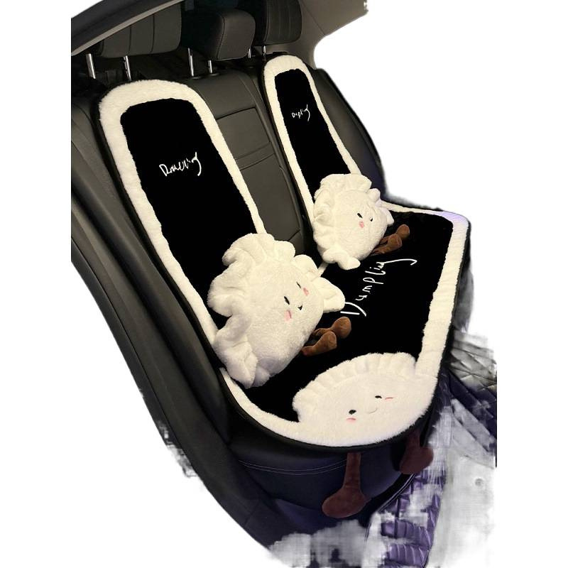 Integruota automobilio juosmens pagalvė, pūkuotas audinys, žiemai, žaismingas stilius, universali suderinamumas
