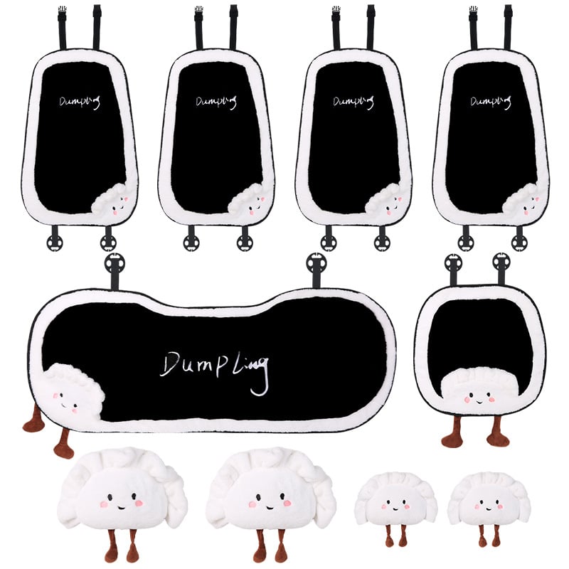 Integruota automobilio juosmens pagalvė, pūkuotas audinys, žiemai, žaismingas stilius, universali suderinamumas