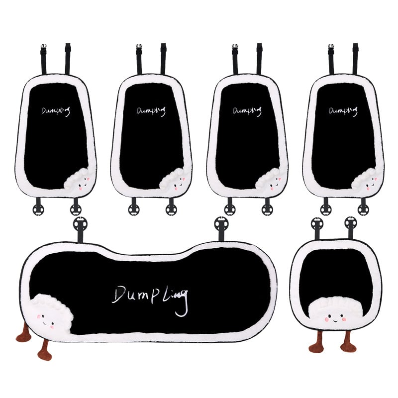 Integruota automobilio juosmens pagalvė, pūkuotas audinys, žiemai, žaismingas stilius, universali suderinamumas