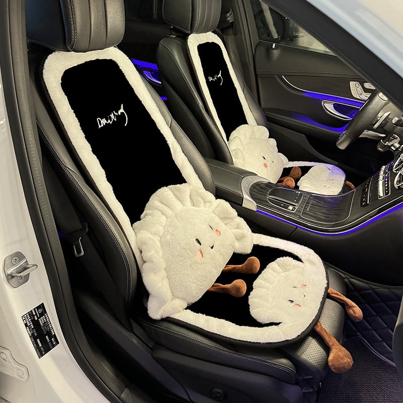 Integruota automobilio juosmens pagalvė, pūkuotas audinys, žiemai, žaismingas stilius, universali suderinamumas