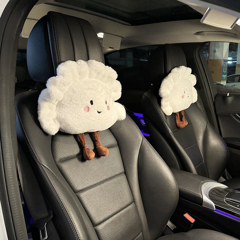 Integruota automobilio juosmens pagalvė, pūkuotas audinys, žiemai, žaismingas stilius, universali suderinamumas