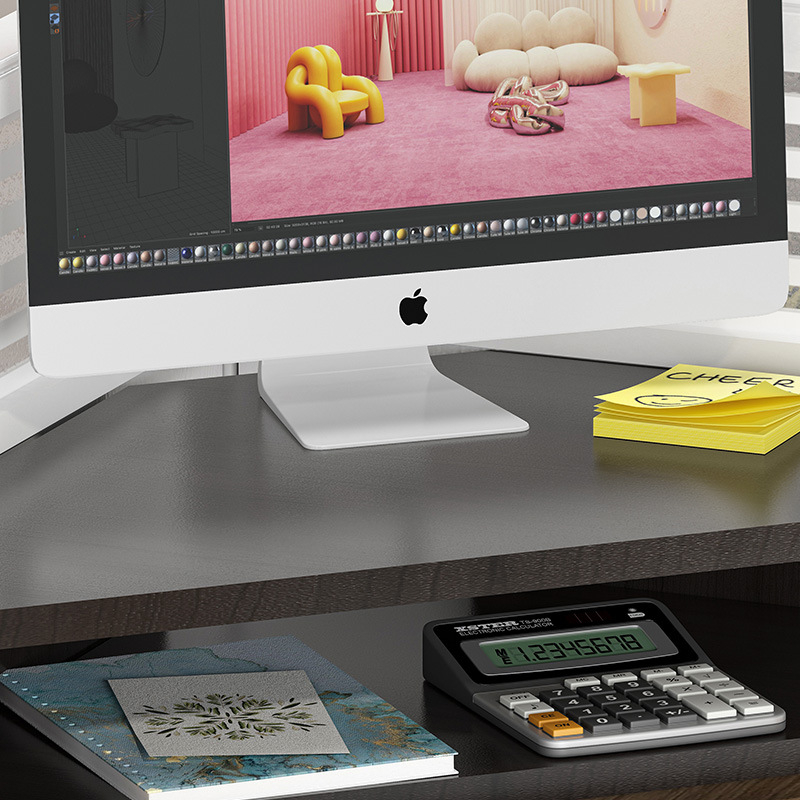 Medinis stalinis monitoriaus laikiklis su saugyklos skyriumi, Mugg X0816174521, stalinis dizainas