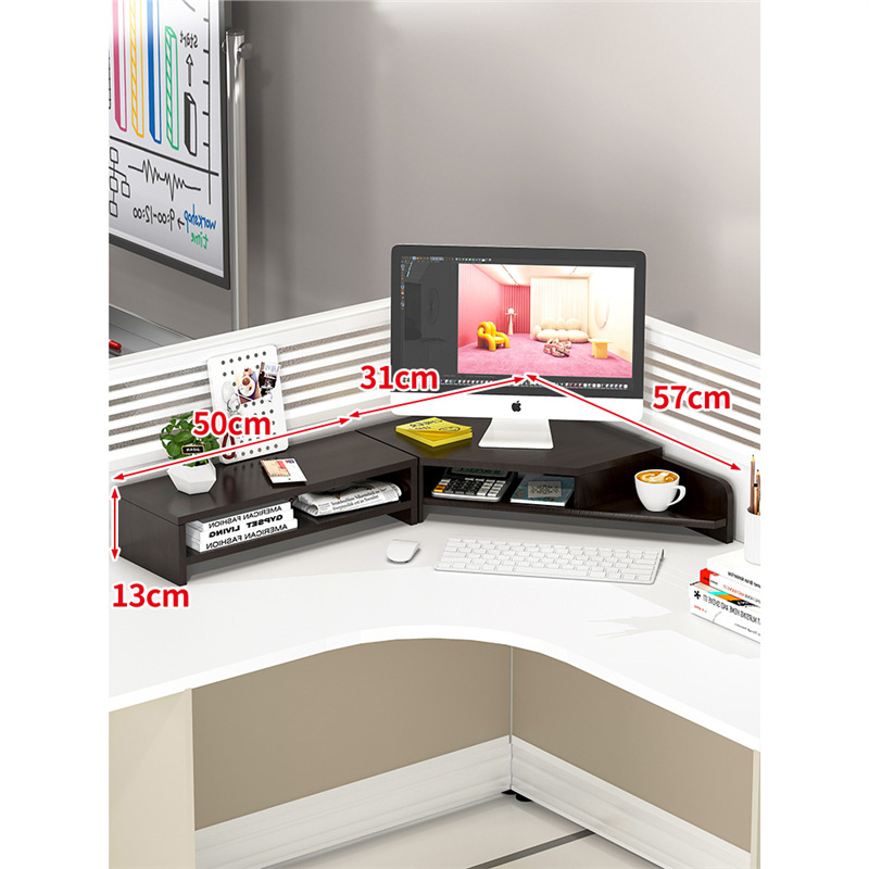 Medinis stalinis monitoriaus laikiklis su saugyklos skyriumi, Mugg X0816174521, stalinis dizainas