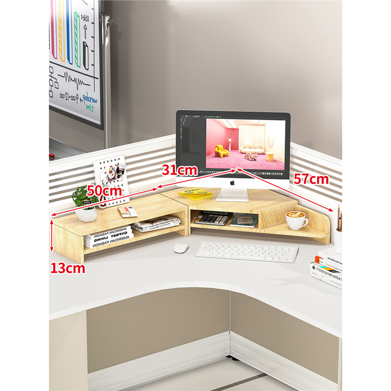 Medinis stalinis monitoriaus laikiklis su saugyklos skyriumi, Mugg X0816174521, stalinis dizainas