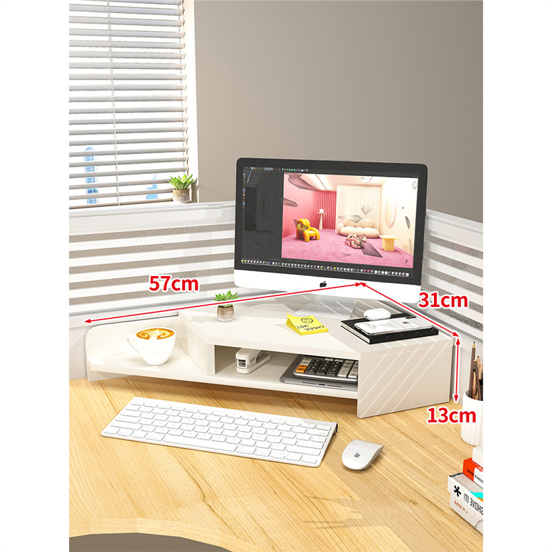 Medinis stalinis monitoriaus laikiklis su saugyklos skyriumi, Mugg X0816174521, stalinis dizainas