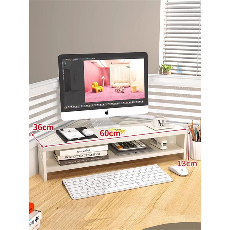 Medinis stalinis monitoriaus laikiklis su saugyklos skyriumi, Mugg X0816174521, stalinis dizainas