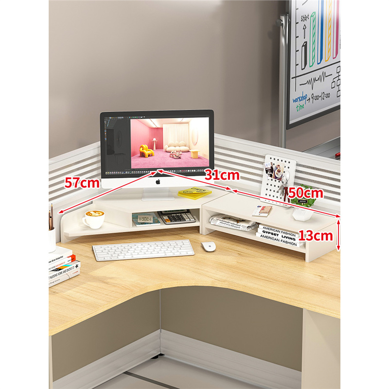 Medinis stalinis monitoriaus laikiklis su saugyklos skyriumi, Mugg X0816174521, stalinis dizainas