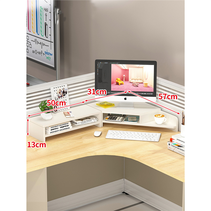 Medinis stalinis monitoriaus laikiklis su saugyklos skyriumi, Mugg X0816174521, stalinis dizainas