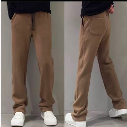 Vyrų kasdienės kelnės, tiesus kirpimas, medvilnė, vidurio juosta, ruduo