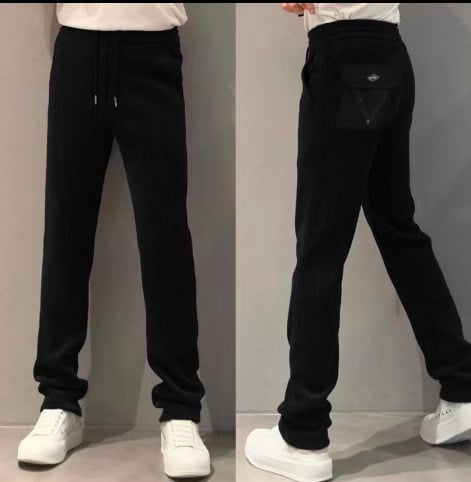 Vyrų kasdienės kelnės, tiesus kirpimas, medvilnė, vidurio juosta, ruduo