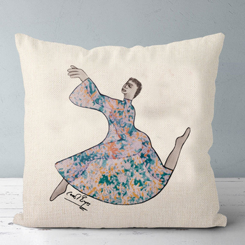 Speed of Light párnahuzat – pamut és len keverék, absztrakt művészet, alakvonal, új kínai stílus