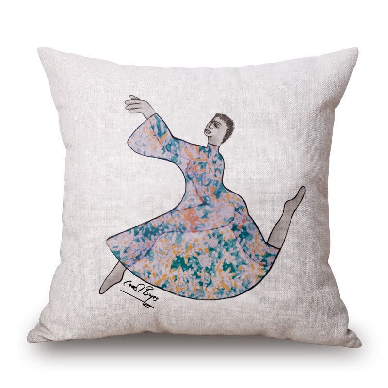 Speed of Light párnahuzat – pamut és len keverék, absztrakt művészet, alakvonal, új kínai stílus