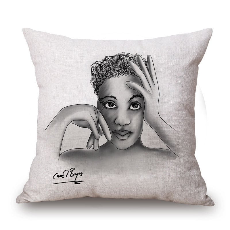 Speed of Light párnahuzat – pamut és len keverék, absztrakt művészet, alakvonal, új kínai stílus