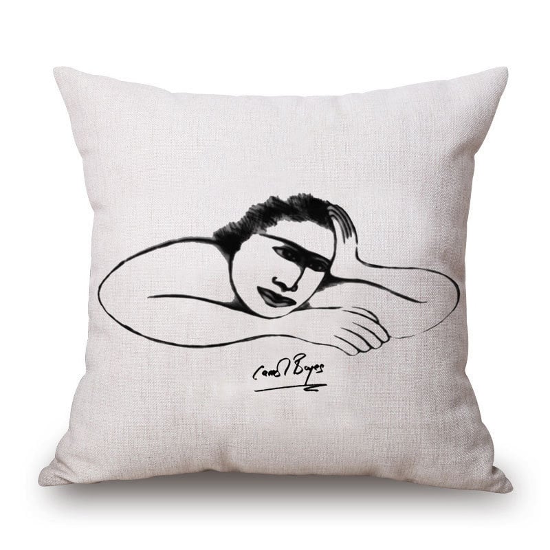 Speed of Light párnahuzat – pamut és len keverék, absztrakt művészet, alakvonal, új kínai stílus