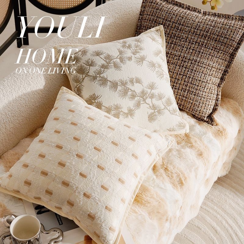 Párnahuzat vászonból, hímzett szövet, PP pamut töltet, kínai stílus