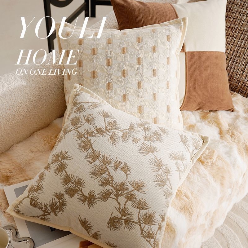 Párnahuzat vászonból, hímzett szövet, PP pamut töltet, kínai stílus