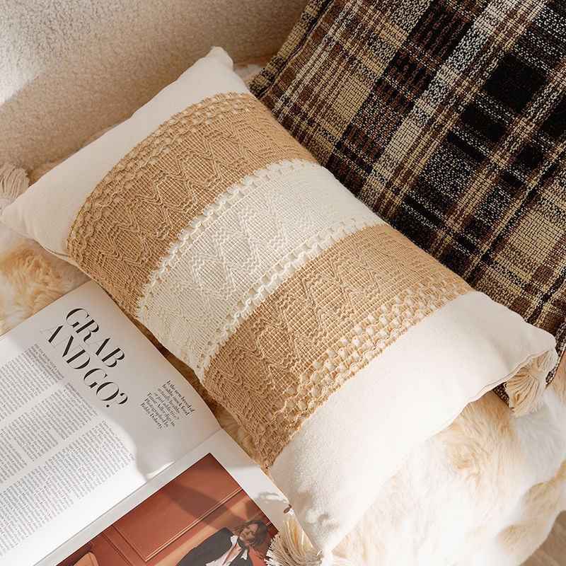 Párnahuzat vászonból, hímzett szövet, PP pamut töltet, kínai stílus