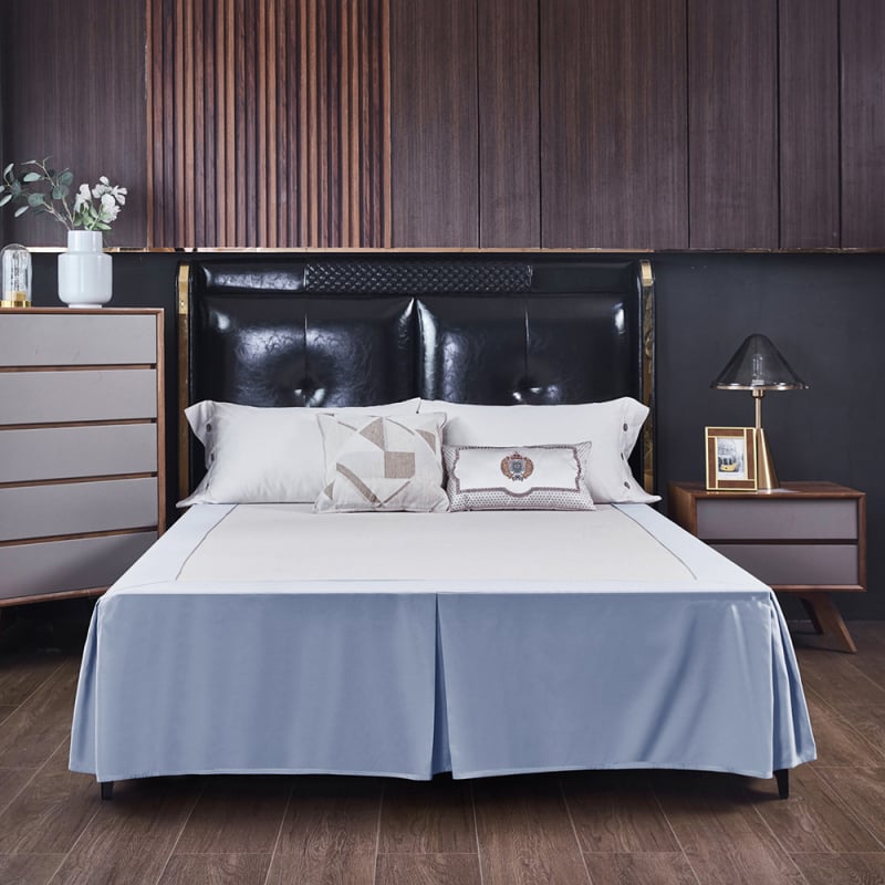 Bed skirt - csiszolt szövet, reaktív festés, kémiai rost, testreszabható feldolgozás