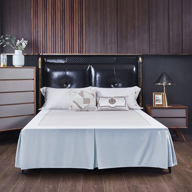 Bed skirt - csiszolt szövet, reaktív festés, kémiai rost, testreszabható feldolgozás