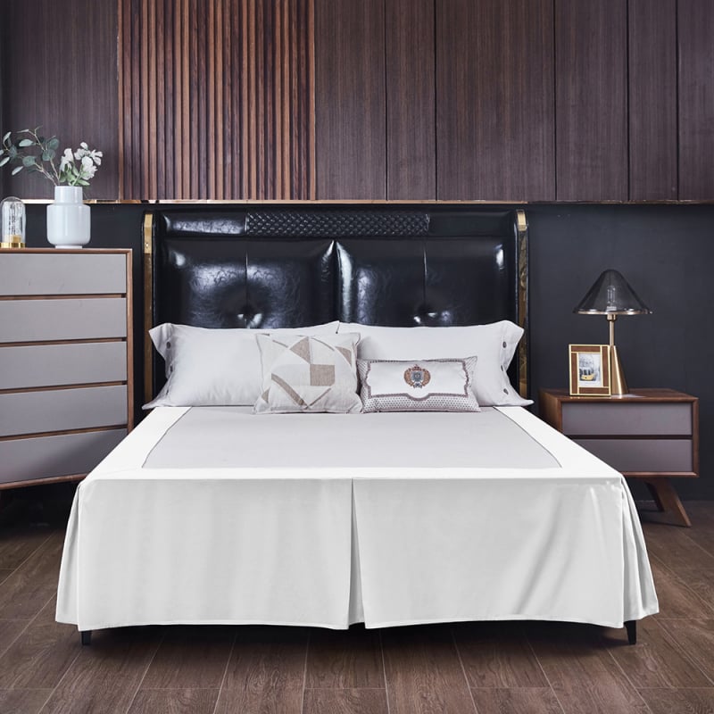 Bed skirt - csiszolt szövet, reaktív festés, kémiai rost, testreszabható feldolgozás