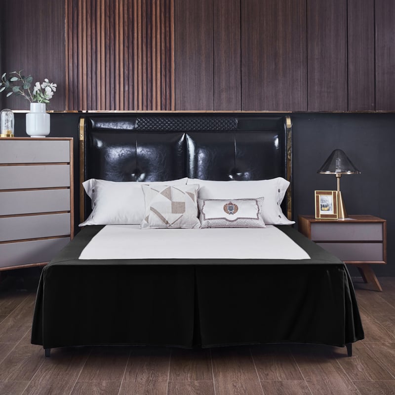 Bed skirt - csiszolt szövet, reaktív festés, kémiai rost, testreszabható feldolgozás