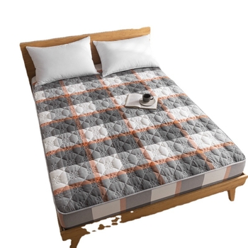 Protecție pentru saltea cu strat căptușit, 100% bumbac, quilted, țesătură Twill, vopsire reactivă, stil modern