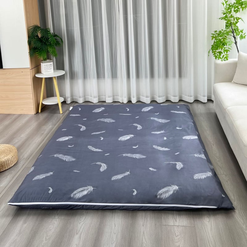 Qianjia ágytakaró, kémiai rost, reaktív nyomtatás és festés, geometriai minta, absztrakt kép, növényi motívumok