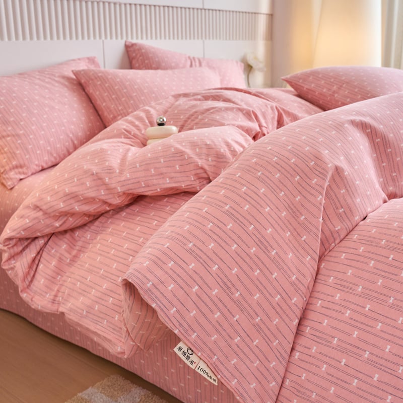 Paplanhuzat 100% pamutból, bolyhosított szövés, növény- és virágmintás nyomtatás, reaktív nyomtatás és festés, szövet sűrűsége 133×72