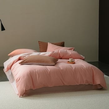 Pamut négy darabos ágyneműkészlet, bolyhozott szövés, reaktív festés, 500-800 g tömeg, modern minimál stílus