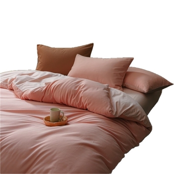 Pamut négy darabos ágyneműkészlet, bolyhozott szövés, reaktív festés, 500-800 g tömeg, modern minimál stílus