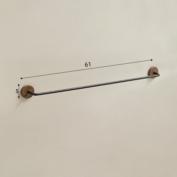 Ormar za papuče u kupaonici od orahova drveta, bez bušenja, zidni držač, jednoslojni spremnik