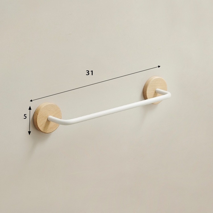 Ormar za papuče u kupaonici od orahova drveta, bez bušenja, zidni držač, jednoslojni spremnik