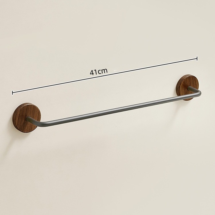 Ormar za papuče u kupaonici od orahova drveta, bez bušenja, zidni držač, jednoslojni spremnik