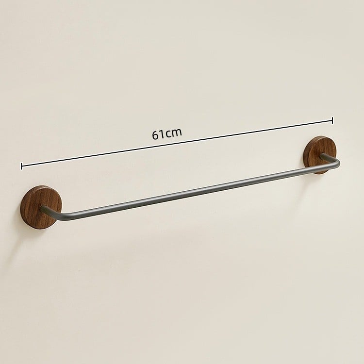 Ormar za papuče u kupaonici od orahova drveta, bez bušenja, zidni držač, jednoslojni spremnik