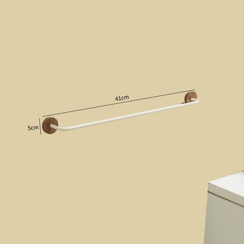 Ormar za papuče u kupaonici od orahova drveta, bez bušenja, zidni držač, jednoslojni spremnik