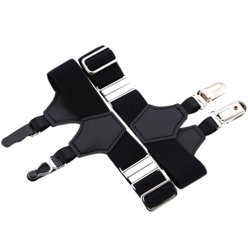 Klipovi za čarape s prstenom na list — unisex, geometrijski dizajn, elastična traka