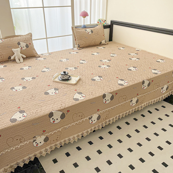 Pamukova tatami pokrivač za krevet – geometrijski uzorak, reaktivno ispisivanje, sve sezone, protuklizno, 60s pamuk