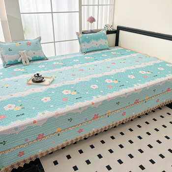 Pamukova tatami pokrivač za krevet – geometrijski uzorak, reaktivno ispisivanje, sve sezone, protuklizno, 60s pamuk