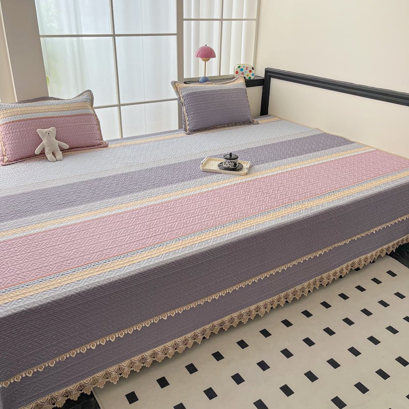 Pamukova tatami pokrivač za krevet – geometrijski uzorak, reaktivno ispisivanje, sve sezone, protuklizno, 60s pamuk