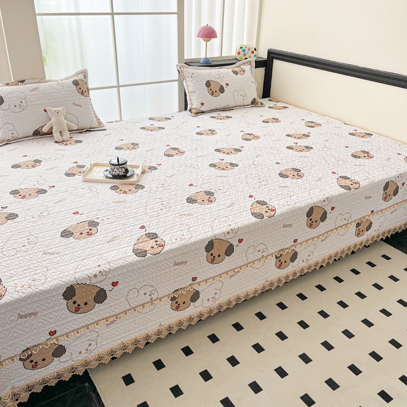 Pamukova tatami pokrivač za krevet – geometrijski uzorak, reaktivno ispisivanje, sve sezone, protuklizno, 60s pamuk