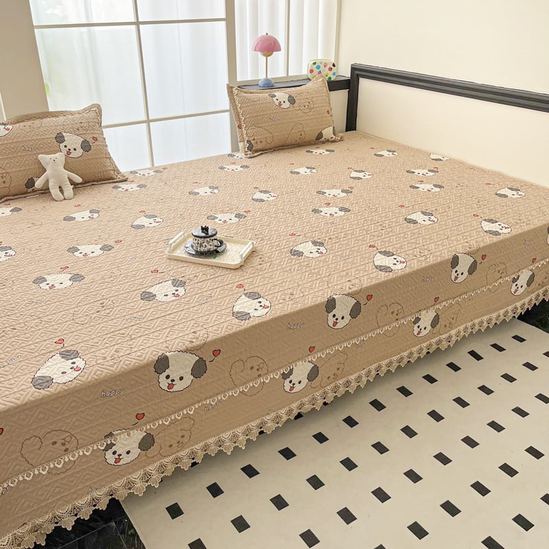 Pamukova tatami pokrivač za krevet – geometrijski uzorak, reaktivno ispisivanje, sve sezone, protuklizno, 60s pamuk