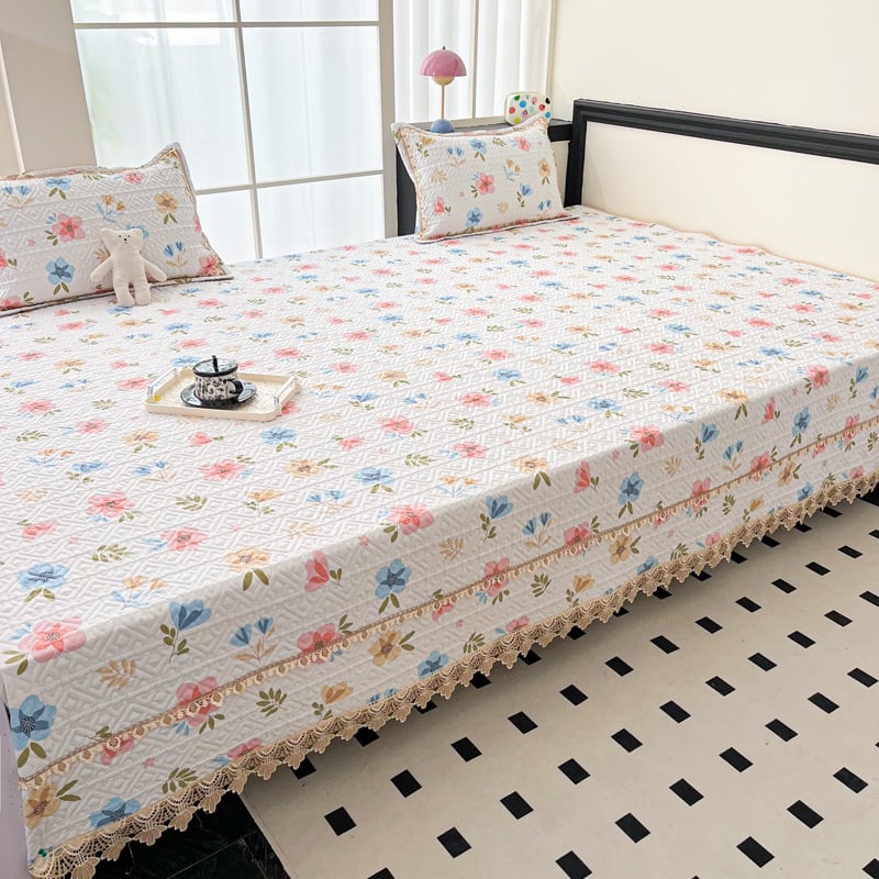 Pamukova tatami pokrivač za krevet – geometrijski uzorak, reaktivno ispisivanje, sve sezone, protuklizno, 60s pamuk