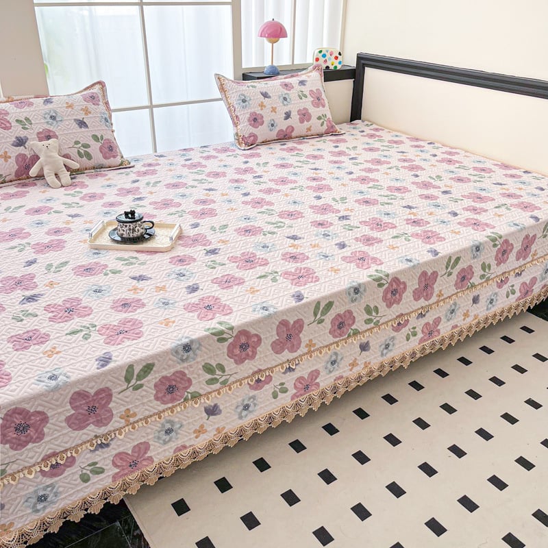 Pamukova tatami pokrivač za krevet – geometrijski uzorak, reaktivno ispisivanje, sve sezone, protuklizno, 60s pamuk