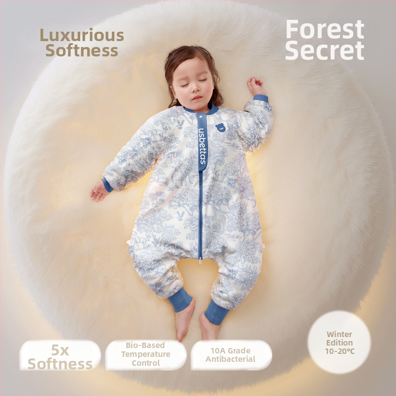 Spavaći vrećica za bebe i djecu – Lanugo skin tkanina; podstava 95% pamuk; punilo 70% poliester / 30% viskoz; odvojive rukave