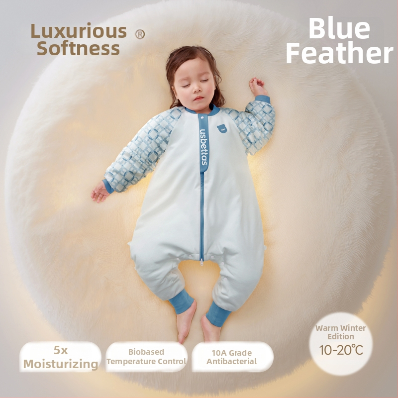 Spavaći vrećica za bebe i djecu – Lanugo skin tkanina; podstava 95% pamuk; punilo 70% poliester / 30% viskoz; odvojive rukave