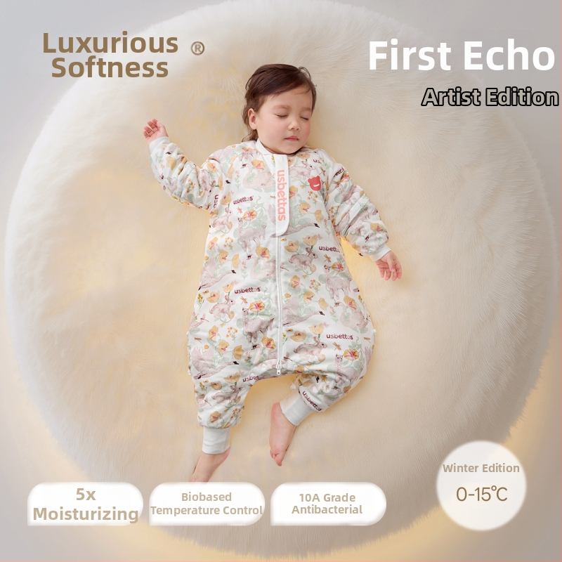 Spavaći vrećica za bebe i djecu – Lanugo skin tkanina; podstava 95% pamuk; punilo 70% poliester / 30% viskoz; odvojive rukave