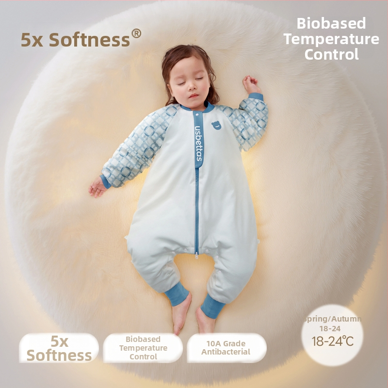 Spavaći vrećica za bebe i djecu – Lanugo skin tkanina; podstava 95% pamuk; punilo 70% poliester / 30% viskoz; odvojive rukave
